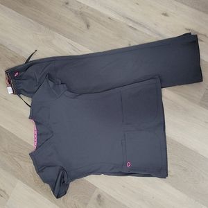 XXS/XXSP gray HeartSoul scrub set